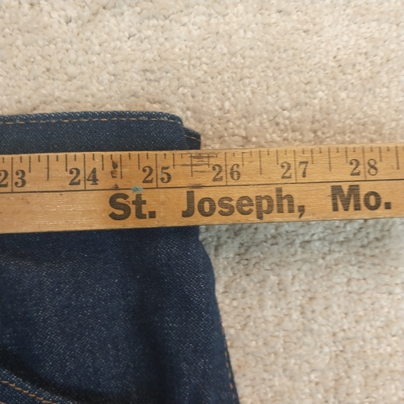 Vintage Wrangler Mens 50X30 Dark Denim Blue Jeans Cowboy Cut Mexico 100% Cotton - Picture 6 of 7